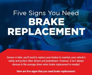 Five Signs You Need Brake Replacement [infographic]